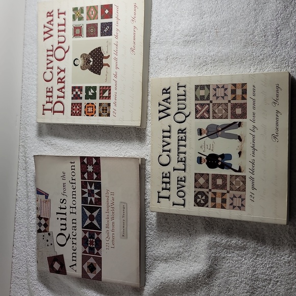 3 Civil War/WW2 Quilting books - Picture 1 of 4